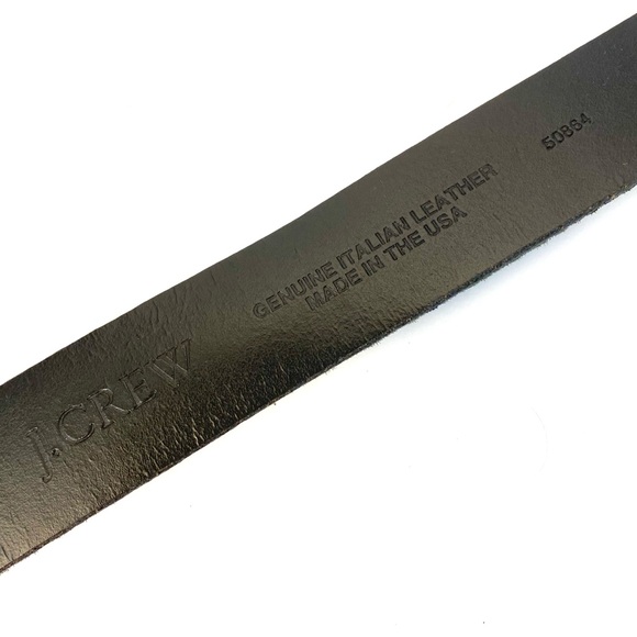 J CREW Italian Leather Calf Hair Camouflage Print Belt - Picture 6 of 7